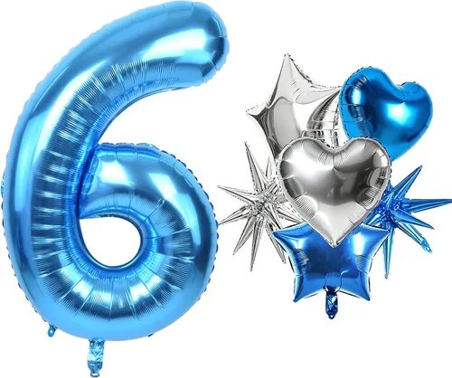 Miniatura 15 de TONIFUL Globo azul marino número 1 de 40 pulgadas de Mylar de gran tamaño azul oscuro digital 1 globo para fiesta de cumpleaños, despedida