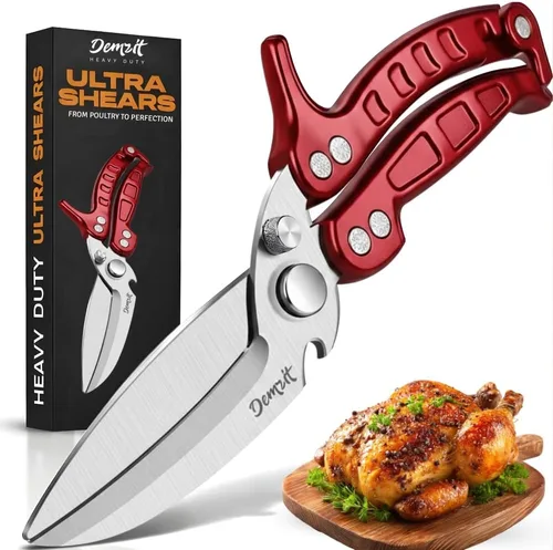 Miniatura 11 de Tijeras para Aves de Corral de Servicio Pesado - Un Equipo de Procesamiento de Pollo Imprescindible, Tijeras de Cocina para Carne, Pollo, Pavo