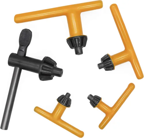 Llave de portabrocas de repuesto para taladro eléctrico (diámetro del portabrocas: 3/4" / 5/8" / 1/2" / 3/8" / 1/4") - 5 tamaños