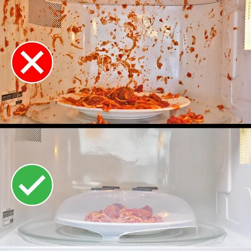 Miniatura 5 de HOVER COVER Cubierta magnética contra salpicaduras, tapa transparente de 12 pulgadas sin BPA, protector de placa ventilada con rejillas de Grafito
