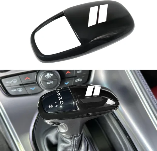 Miniatura 14 de Cubierta de cabeza de perilla de cambio de marcha para accesorios Dodge Charger 2015-2023 Challenger 2015-2024 Durango 2016-2026, inserción