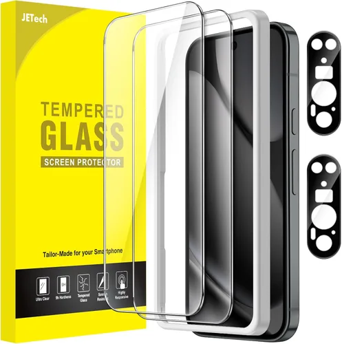 Miniatura 13 de JETech Protector de pantalla para Google Pixel 6a de 6.1 pulgadas con protector de lente de cámara, herramienta de fácil instalación, compatible