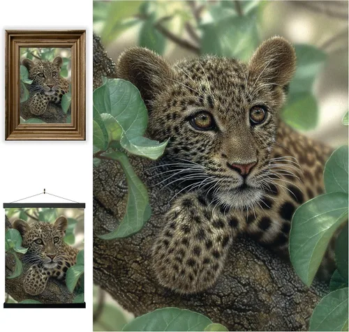 Miniatura 30 de Impresiones de arte de pared lenticular 3D LiveLife - El amor de un padre de Deluxebase. Póster 3D de león sin marco. Decoración de pared perfecta.