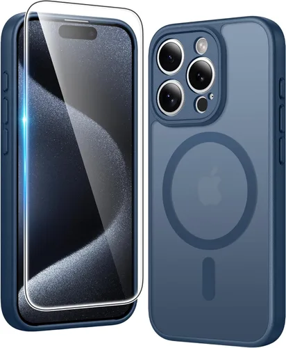 Miniatura 1337 de FNTCASE Funda para iPhone 13 Pro-Max: Fundas magnéticas transparentes compatibles con Magsafe Slim anti amarillamiento protección contra caídas