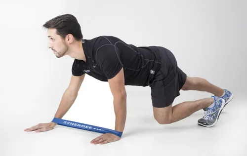 Miniatura 3 de Synergee Mini bandas de resistencia para ejercicio físico que funcionan mejor cuando entrenas en casa o en el gimnasio c) Paquete verde de 10