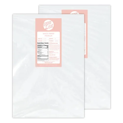 Miniatura 24 de Hojas de Papel Oblea Comestible Imprimible de paper2eat (0.40 mm - 25 hojas/Vainilla)