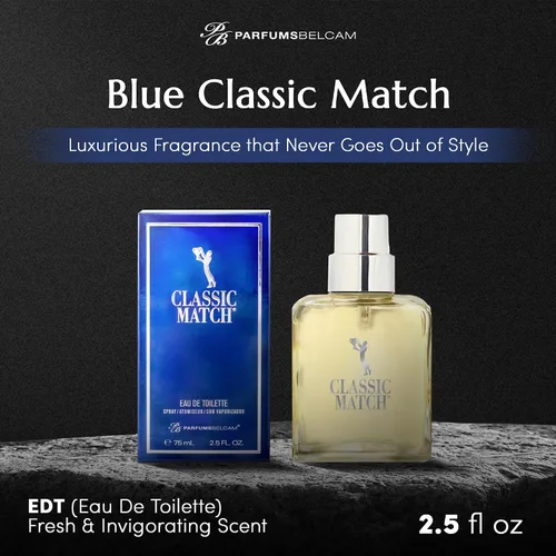 Miniatura 4 de PB ParfumsBelcam Classic Match our Version of Polo Blue EDT, 2.5 onzas líquidas, afrutado (paquete de 2)