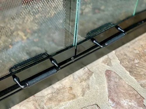 Miniatura 4 de Puertas de vidrio para chimenea de calentador modelo # A42C, A42R (acabado negro)