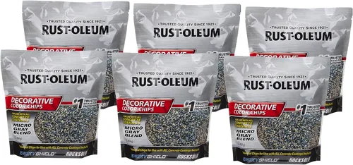 Miniatura 6 de Rust-Oleum 312449-6PK Chips de color decorativos epoxyShield de mezcla gris glaciar, 1 libra, (paquete de 6)