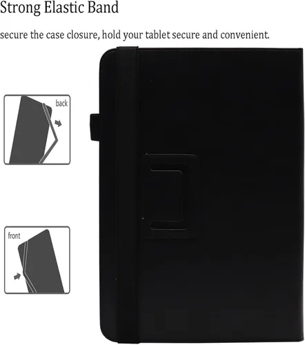 Miniatura 3 de Funda universal para tablet de 7 y 8 pulgadas, funda protectora con soporte para Android de 7.0 a 8.5 pulgadas con correa de mano y ranuras