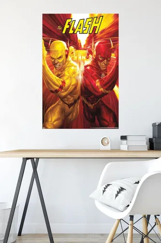 Miniatura 4 de Trends International DC Comics - The Flash and The Reverse Flash - Póster de pared de carrera, 22.375 x 34 pulgadas, versión sin marco