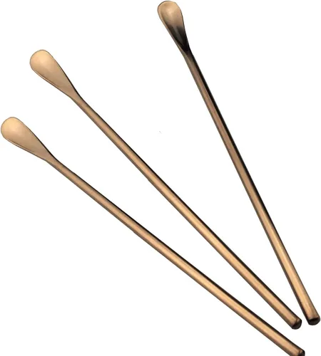 Miniatura 11 de JASHII Cuchara negra mate de mango largo para mezclar cócteles, cucharas de café para té helado, cucharas de café con mango largo de 8.6 pulgadas