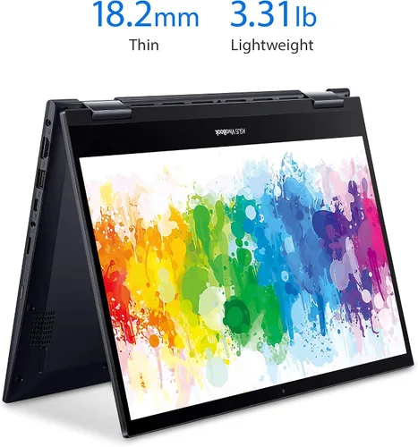 Miniatura 5 de ASUS VivoBook Flip 14 - Portátil 2 en 1 delgado y ligero, pantalla táctil FHD de 14 pulgadas, AMD Ryzen 5 5500U, 8 GB de RAM, SSD de 512 GB, lápiz