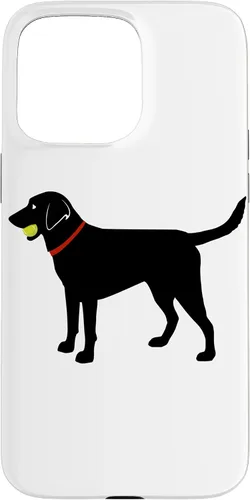 Miniatura 30 de Funda de regalo para iPhone 13 Labrador Retriever Fetch, Black Lab Play Ball Dog Lover