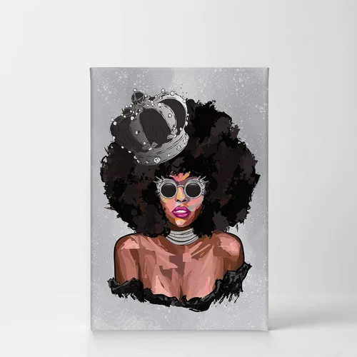 Miniatura 2 de Arte de pared afroamericano, decoración de pared de arte negro, arte negro afroamericano, arte de pared de niña negra, impresión afroamericana, arte