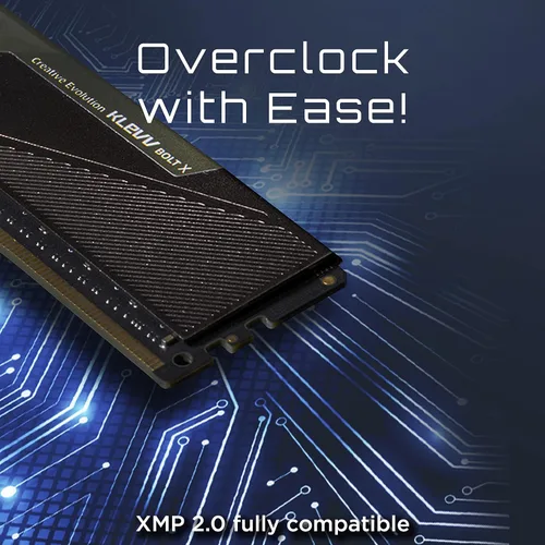 Miniatura 3 de KLEVV Bolt X DDR4 16GB (2x8GB) 3200MHz CL16 1.35V Memoria RAM de escritorio para juegos SK Hynix Chip XMP 2.0 Ready (KD48GU880-32A160U)