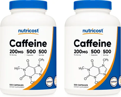 Nutricost, Píldoras con cafeína, 4 lb por porción, 1