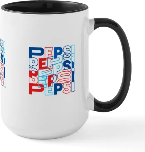 Miniatura 16 de CafePress Pepsi - Taza de café de cerámica (15.0 fl oz)