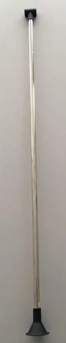 Servetto ClosetPro - Tubo de acero expandible con carcasa de plástico negro, clasificación de peso de 22 libras, fabricado en Italia (17 3/4 - 23