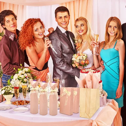 Miniatura 6 de Naler 60 hojas de papel de seda de oro rosa para bolsas de regalo, 14 x 20 pulgadas, papel de regalo de oro rosa a granel para bodas, cumpleaños