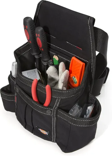 Miniatura 2 de Dickies Bolso de utilidad de 8 bolsillos/bolsa para cinturón de herramientas, cinturón ajustable de 2 pulgadas, construcción duradera de lona, forro