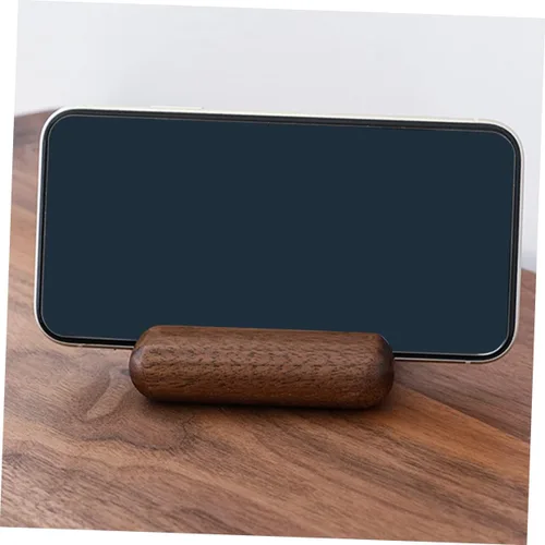 Miniatura 9 de Hemobllo 2 sets de madera del teléfono celular soporte del teléfono titular del escritorio para filmar llamadas 2 unids*2