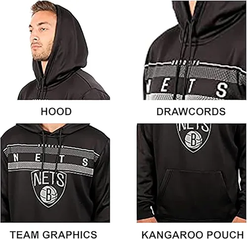 Miniatura 5 de Ultra Game Sudadera con capucha oficial de la NBA Super Soft Midtown para hombre