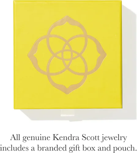 Miniatura 3 de Kendra Scott - Collar Elisa con dije para mujer, joyería de moda, chapado en oro de 14 quilates