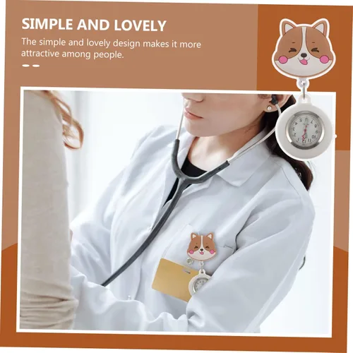 Miniatura 9 de NOLITOY 2 pcs Nurse Pocket Watch Hanging Nurse Watch Pocket Watches for Men Animal Nurse Watch Nurse Watches for Women Clip Nurse Watch Vet tech fob