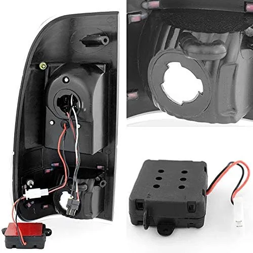 Miniatura 2 de AKKON - Para Black Smoke 97-03 F150 97-99 F250 LD 99-07 Superduty LED luces traseras luces traseras par de repuesto