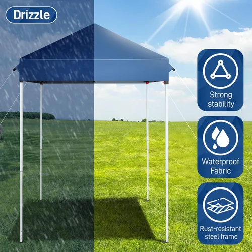 Miniatura 4 de Outvita Carpa Toldo Emergente 5x5, Carpa Toldo para Exteriores Ez Up Refugio Instantáneo con Bolsa de Transporte Patas Rectas Patio Balcón Porche