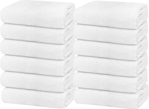 Miniatura 14 de Avalon Towels Toallas de baño para baño, 100% algodón, color negro, paquete de 6 (22 x 44 pulgadas), juego de toallas de baño de secado rápido