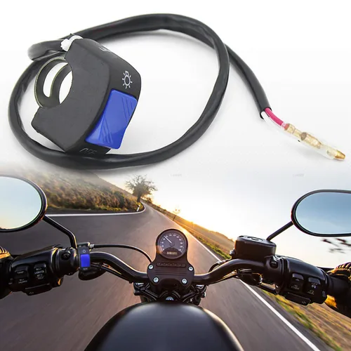 Miniatura 5 de 1 pieza de interruptor de manillar de motocicleta, botón de encendido y apagado, parte de ajuste para luz de motocicleta LED U5 U7 U2, interruptor