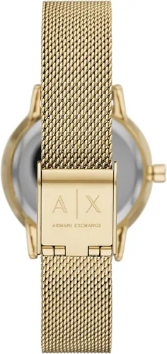 Miniatura 3 de Armani Exchange - Reloj de cuarzo de acero inoxidable para mujer con correa de cuero