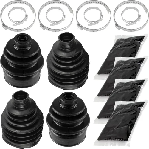 Caltric Kit de arranque CV exterior e interior de 2 ejes delanteros compatible con Yamaha Grizzly 550 YFM550 4X4 2009-2014