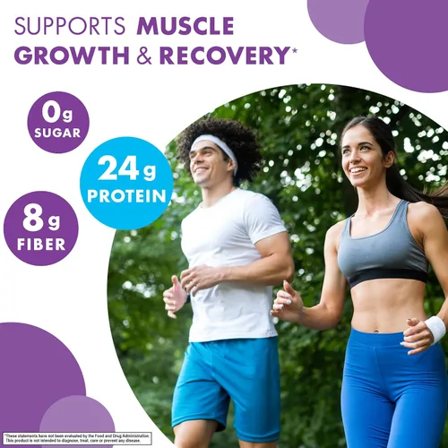 Miniatura 3 de BlueBonnet Nutrition - Proteína vegetal orgánica en polvo, 0.94 onzas de proteína vegetal, cero azúcar, 0.28 oz de fibra, USDA orgánico, sin OMG