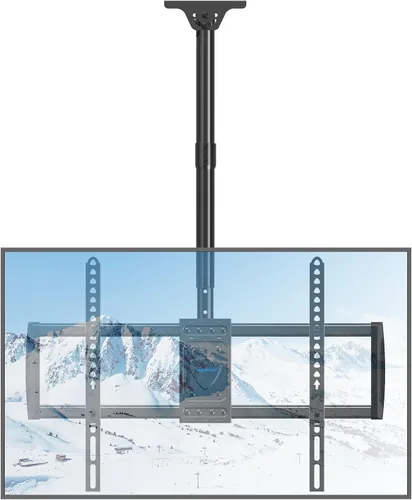 Miniatura 11 de MOUNTUP - Soporte plegable para debajo del gabinete de TV - Soporte de TV abatible y giratorio, se adapta a pantallas LCD de 13-32" hasta 22 libras