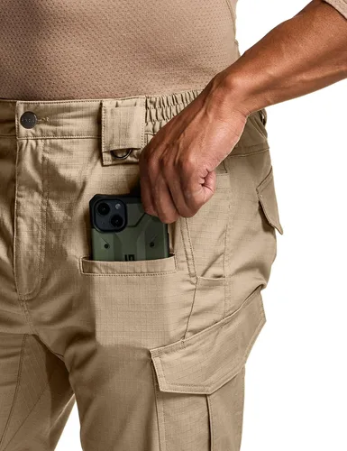 Miniatura 88 de CQR – Pantalones tácticos elásticos tipo cargo para hombre, resistentes al agua, de tela ripstop (antidesgarros), ligeros, ideales para uso diario