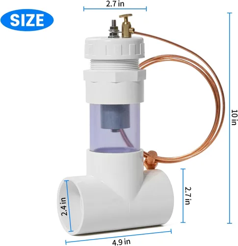 Miniatura 6 de briidea Nuevo Instale 2 '' ánodos de zinc en línea para piscinas de agua salada blanco