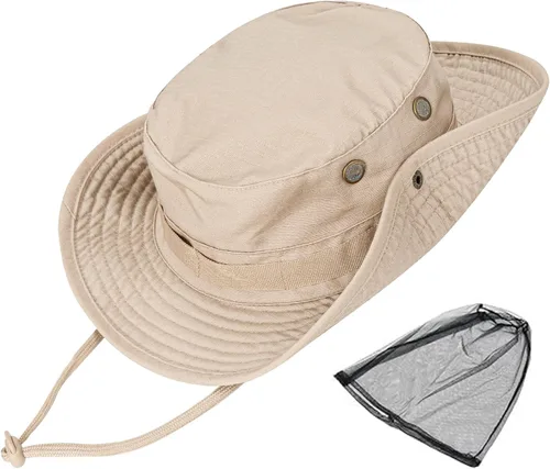 Miniatura 10 de Sombreros de sol para hombres y mujeres, sombrero de cubo UPF 50+, sombrero Boonie plegable, protección UV, senderismo, playa, pesca, safari