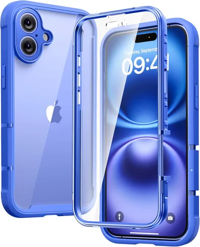 Miniatura 119 de Diaclara - Funda compatible con iPhone 11, carcasa resistente de cuerpo completo con protector de pantalla integrado sensible al tacto y Transparente