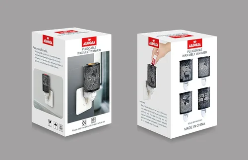 Miniatura 8 de ASAWASA - Calentador de cera enchufable de metal con revestimiento de silicona de 1 pieza, quemador de cera eléctrico, calentador de fragancias