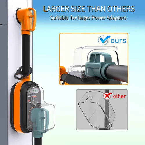 Miniatura 5 de EyGde Protector contra sobretensiones RV de 30 amperios, analizador de circuitos de 30 amperios con cubierta impermeable, protección de voltaje