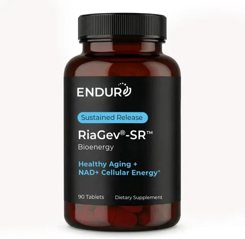 ENDUR-RIAGEV - Ribosa + B3 - SR (liberación sostenida) 600 mg - ribósido (NR) - NAD+ Booster, niacinamida y ribosa para energía celular y apoyo al