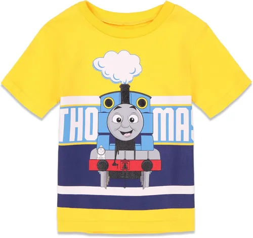 Miniatura 2 de Thomas & Friends Conjunto de camiseta y pantalones cortos con estampado de Tank Engine para niños pequeños a grandes
