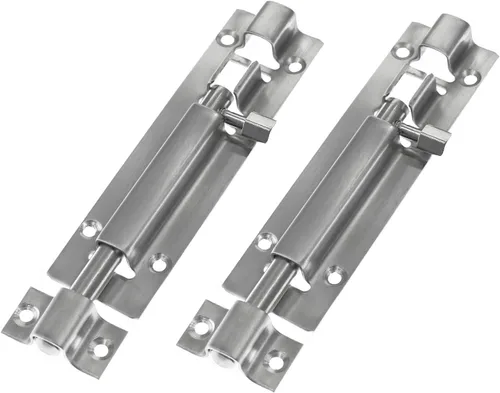 Miniatura 14 de 6 cerraduras de seguridad para puerta, 3 pulgadas/2.953 in, acero grueso sólido resistente, perno de barril de puerta, cerradura de puerta, más