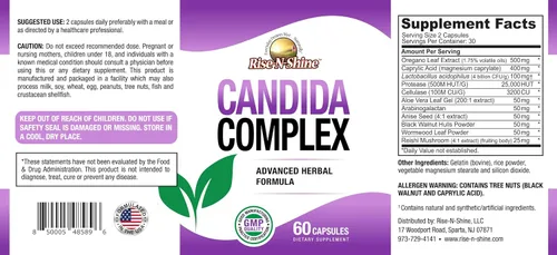 Miniatura 2 de Rise-N-Shine Suplemento de apoyo Candida -60 Cápsulas