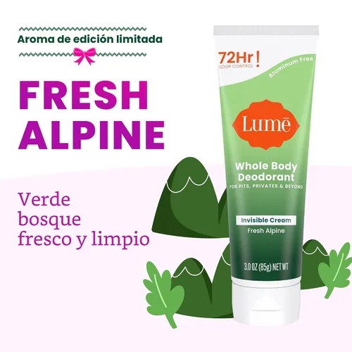 Miniatura 2 de Lume Desodorante para todo el cuerpo – Tubo de crema invisible – Control de olores de 72 horas – Desarrollado por médicos, sin aluminio, sin