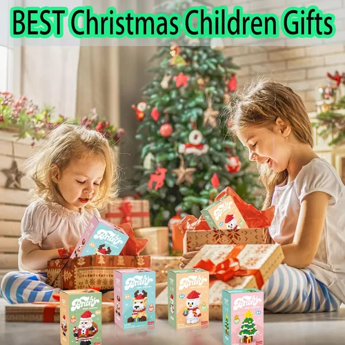 Miniatura 7 de Bloques de Construcción de Árbol de Navidad Compatible con Lego Navidad Micro Bloques Apilables Nuevos Juguetes Caja de Regalo de Vacaciones