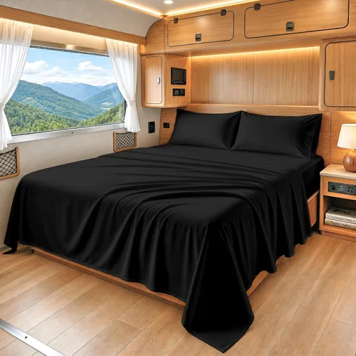Miniatura 59 de SGI bedding Juego de sábanas de 600 hilos de 4 piezas, 100% algodón egipcio, tamaño King, con bolsillo profundo de 15 pulgadas, sábanas de lujo 16
